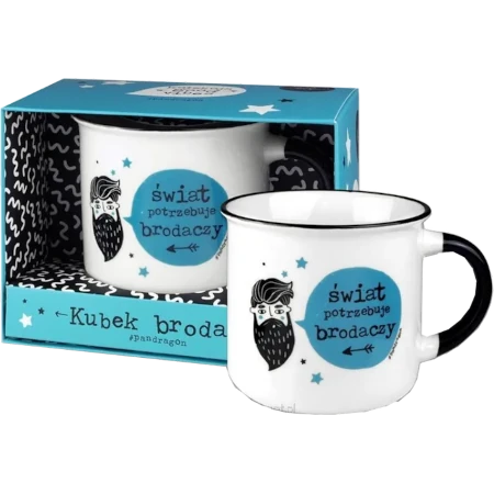 Kubek Good Vibes - Brodacz - Świat potrzebuje brodaczy