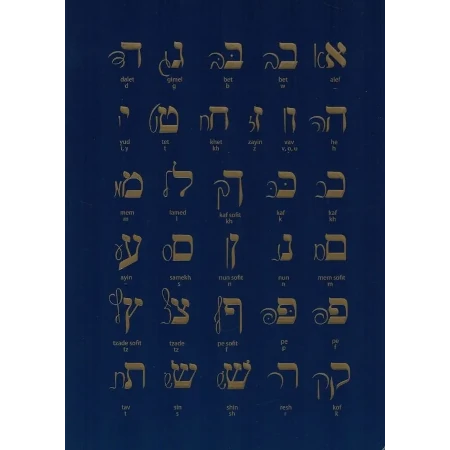 Notes Hebrew alphabet - na okładce alfabet hebrajski