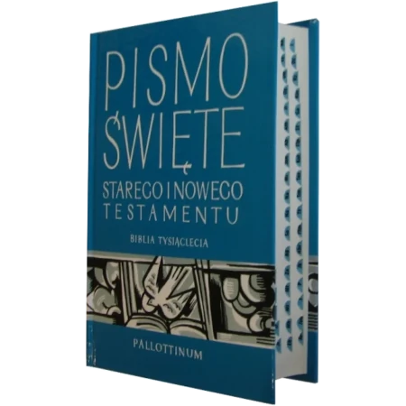 Biblia Tysiąclecia mała twarda index oazowa niebieska