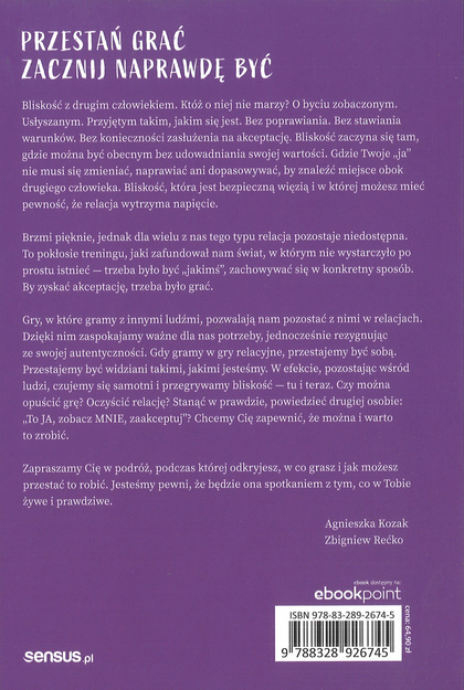 Uwięzieni w grach relacyjnych - Agnieszka Kozak, Zbigniew Rećko - oprawa miękka