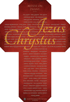 Jezus Chrystus - Będzie On zwany... – naklejka plakat samoprzylepny