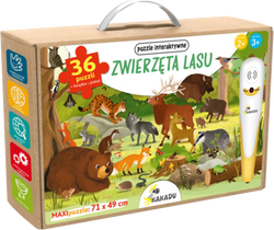 Kakadu. Zwierzęta lasu z puzzlami mówiącymi