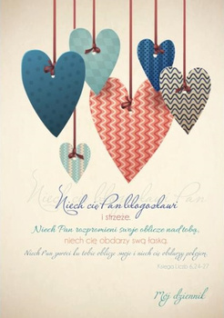 Zeszyt Mój dziennik - Serca - Błogosławieństwo: Niech cię Pan...