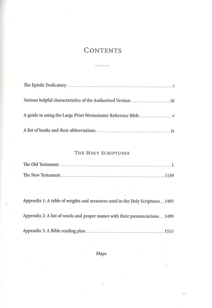 Holy Bible KJV – Westminster Reference Bible Large Print – skóra
