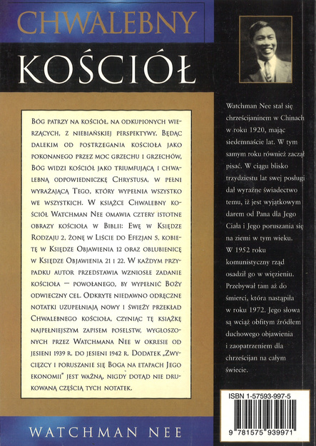 Chwalebny Kosciół - Watchman Nee - oprawa miękka