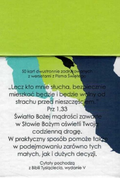 Wersety Boża mądrość Cię poprowadzi - pudełko z wersetami na kartach