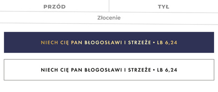 Brelok skórzany z napisem - Niech cię Pan Błogosławi i strzeże - Lb 6,24