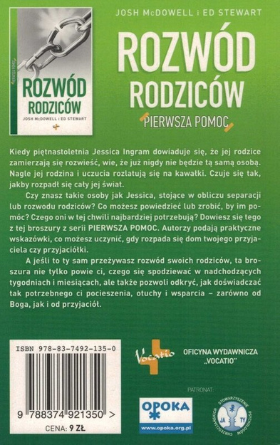 Rozwód rodziców - Pierwsza Pomoc - Josh McDowell i Ed Stewards - oprawa miękka