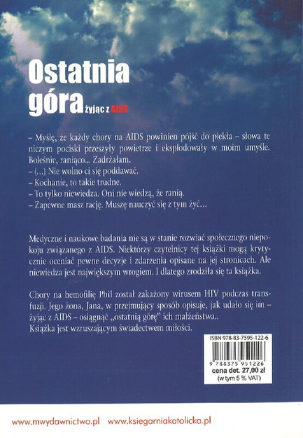 Ostatnia góra żyjąc z aids - Jana Godfrey, Merrylin Williams - oprawa miękka