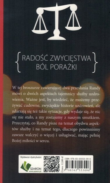 Radość zwycięstwa, ból porażki - Randy Clark - oprawa miękka