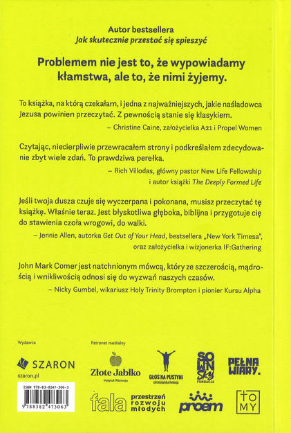 Kłamstwa, które odbierają życie - John Mark Comer - oprawa miękka