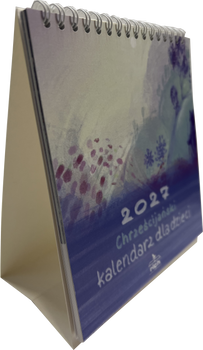 Chrześcijański kalendarz dla dzieci 2027 - stojący pocztówkowy
