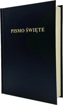 Biblia Warszawska duża twarda czarna