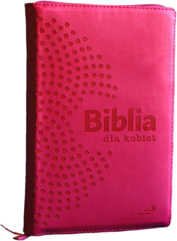 Biblia dla kobiet Edycji Świętego Pawła oprawa różowa z zamkiem