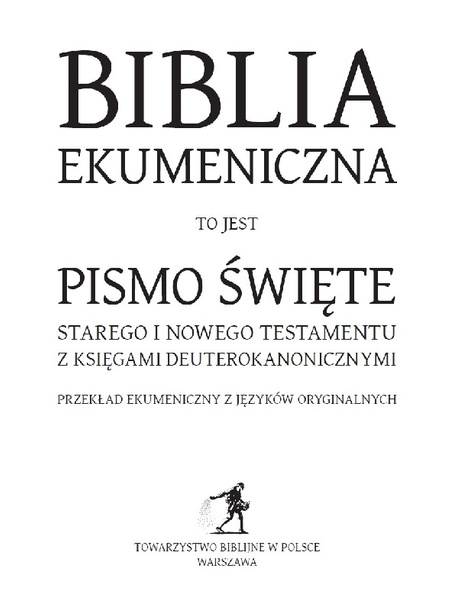 Biblia Ekumeniczna bez ksiąg deuterokanonicznych, skórzana, zamek, srebrzenia, oprawa miękka, szara