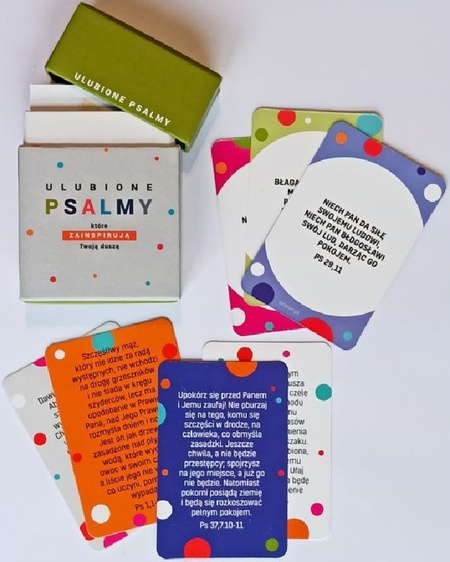 Ulubione psalmy które zainspirują Twoją duszę - Pudełko z wersetami na kartach