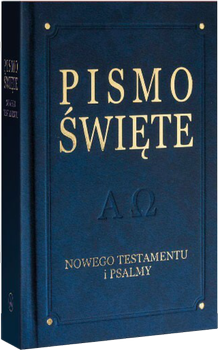 Biblia Warszawsko-Praska Nowy Testament i Psalmy mały DeLux złocenia granat