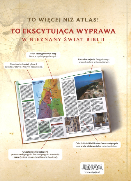 Atlas Biblijny Biblia Historia Geografia Archeologia - oprawa twarda