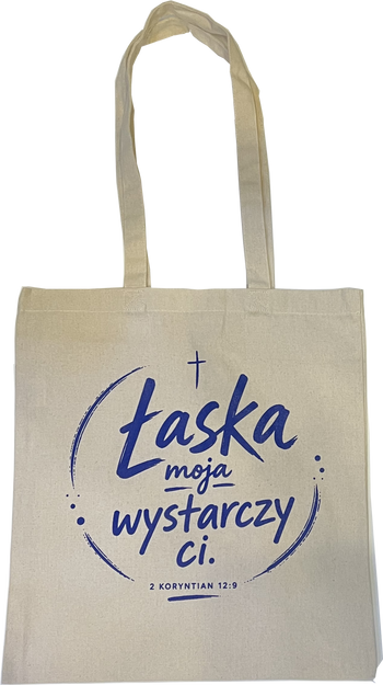 Torba bawełniana naturalna - Łaska Moja wystarczy ci. 2 Koryntian 12,9