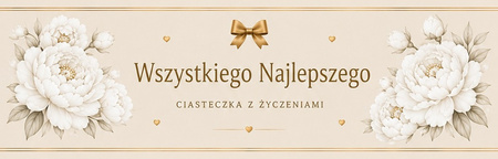 Bombonierka - Wszystkiego najlepszego Ciasteczka z życzeniami