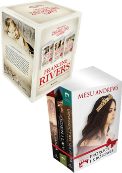 Powieści chiroryczno -biblijne. 2 boxy - zestaw. Znamię Lwa - Francine Rivers - Seria Prorocy i Królowie - Mesu Andrews