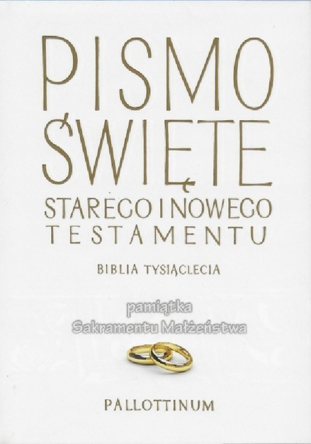 Biblia Tysiąclecia duża twarda Sakrament małżeństwa