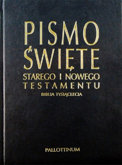 Biblia Tysiąclecia duża miękka ekoskóra granat