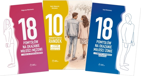 PAKIET PREZENTOWY: 18 pomysłów na okazanie miłości żonie + ...mężowi + 10 ...randek - Daniel i Małgorzata Wołochowicz