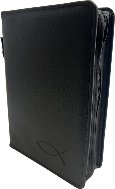 Okładka skórzana na Biblię Tysiąclecia dużą czarna