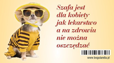 Magnes 8 na lodówkę Szafa jest dla kobiety jak