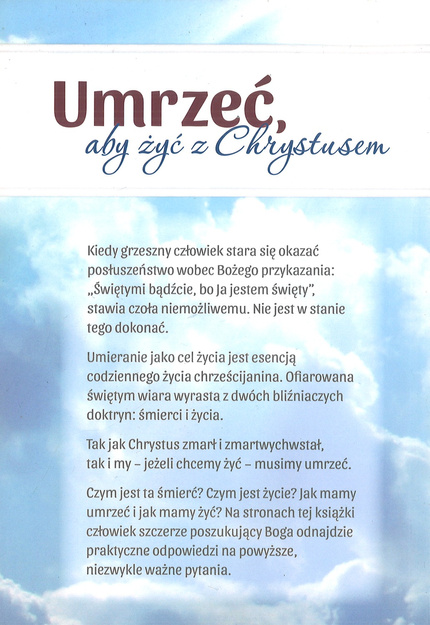 Umrześ aby żyć z Chrystusem - Merle Ruth - oprawa miękka
