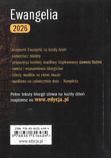 Ewangelia 2026 Droga Prawda i Życie - mały format oprawa broszurowa