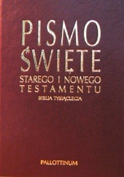 Biblia Tysiąclecia duża twarda złoto ekozłotoskóra brąz