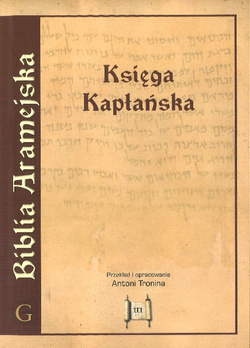 Biblia Aramejska Księga Kapłańska tom 3 - ks. Antoni Tronina - oprawa miękka