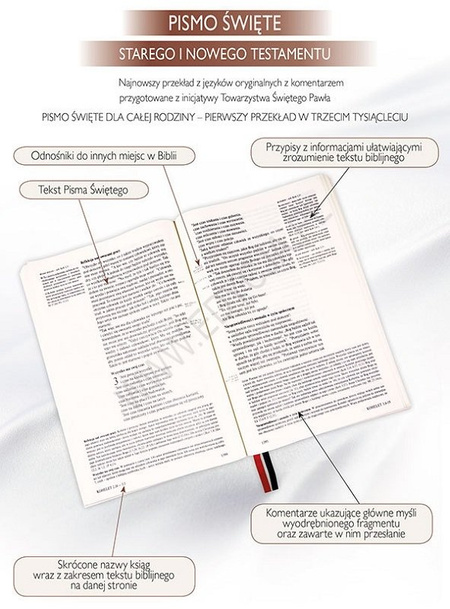 Biblia Edycja Świętego Pawła duża twarda index brąz