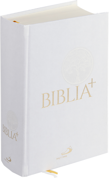 Biblia Edycja Świętego Pawła Biblia Plus - płótno biała z paginacją - oprawa twarda