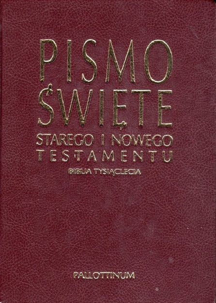 Biblia Tysiąclecia duża twarda ekozłotoskóra brąz