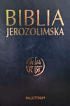 Biblia Jerozolimska mała twarda ekozłotoskóra granat