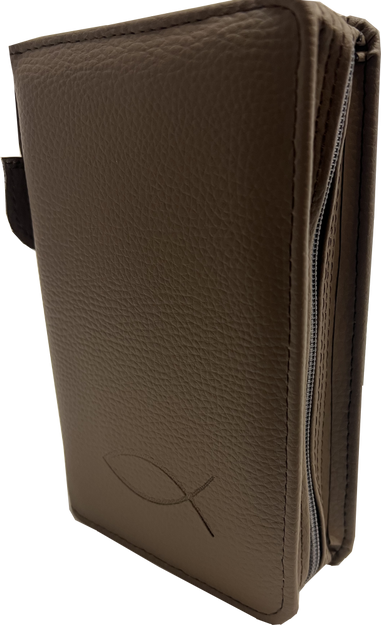 Okładka skórzana na Biblię Tysiąclecia beżowa