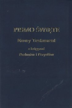 Nowy Testament z księgami Psalmów i Przysłów UBG - oprawa PU ekoskóra granat