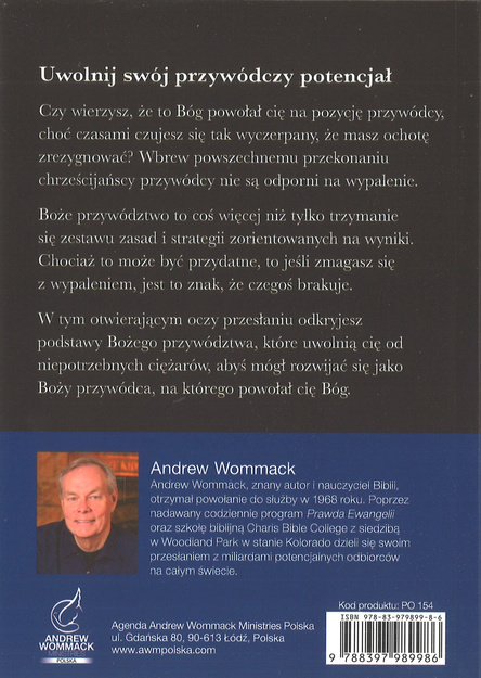 Dziesięć niezbędnych zasad Bożego przywództwa - Andrew Wommack - oprawa miękka
