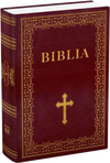 Biblia Warszawsko-Praska Biblia Edukacyjna ze złotą ręcznie wyciskaną pieczęcią papieską