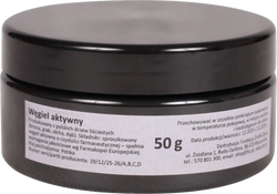 Węgiel drzewny aktywny sproszkowany - 50 g