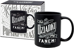 Kubek ceramiczny z napisem - Ukochany dziadku jestem twoim największym fanem