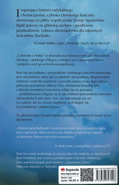 Człowiek z nieba.  Niezwykła historia życia brata Yuna - Paul Hattaway