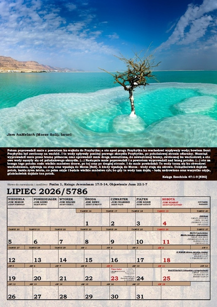 Kalendarz Mesjański Dolina Decyzji i Sądu proroczy na rok 2026