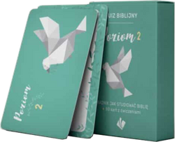 Quiz biblijny Poziom 2 Pudełko z kartami Poradnik jak studiować Biblię