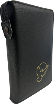 Okładka skórzana na Biblię Edycja Świętego Pawła z rybką czarna