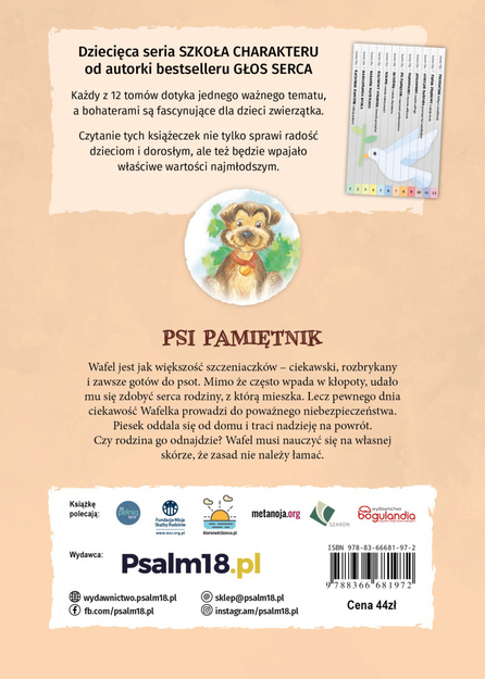 Psi pamiętnik i znaczenie posłuszeństwa - Janette Oke - oprawa twarda