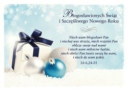 Kartka składana Boże Narodzenie 5 - Niech wam błogosławi Pan